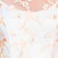 Adrianna Papell - Floral Embroidered Keyhole Mesh Dress