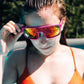 Far Out Sunglasses - Polarized Retros Pink Lens