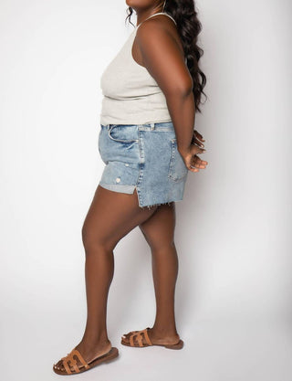 Good American - Calça Jeans Curta Good Curve - Plus