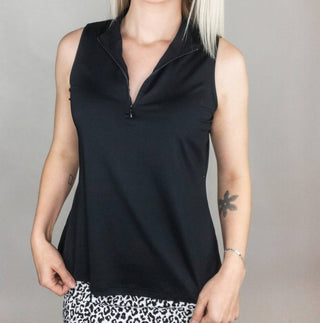 Lulu-B - Zip High Neck Tank