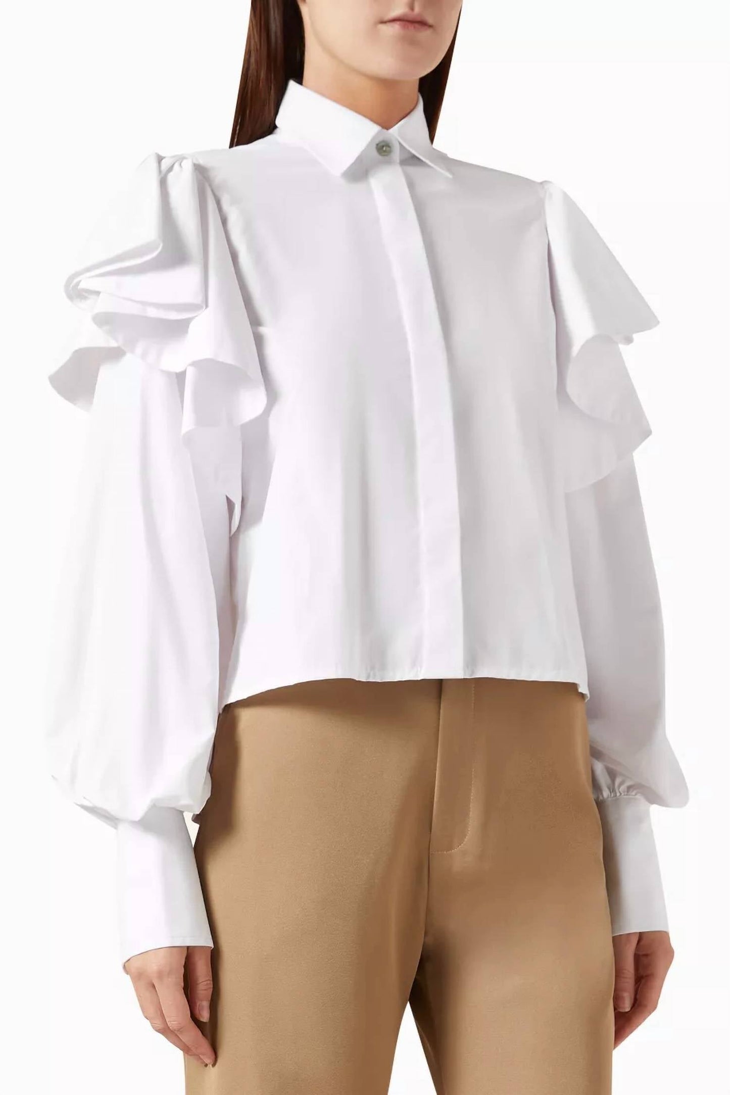 No Pise La Grama - La Sabana Ruffle Long Sleeve Shirt