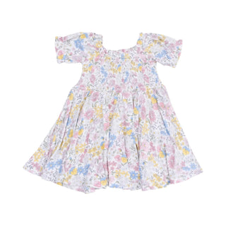 Angel Dear - Infant/toddler Girls' Puff Sleeve Twirly Dress