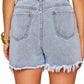 Buddylove - Elvis Crystal Fringe Denim Shorts