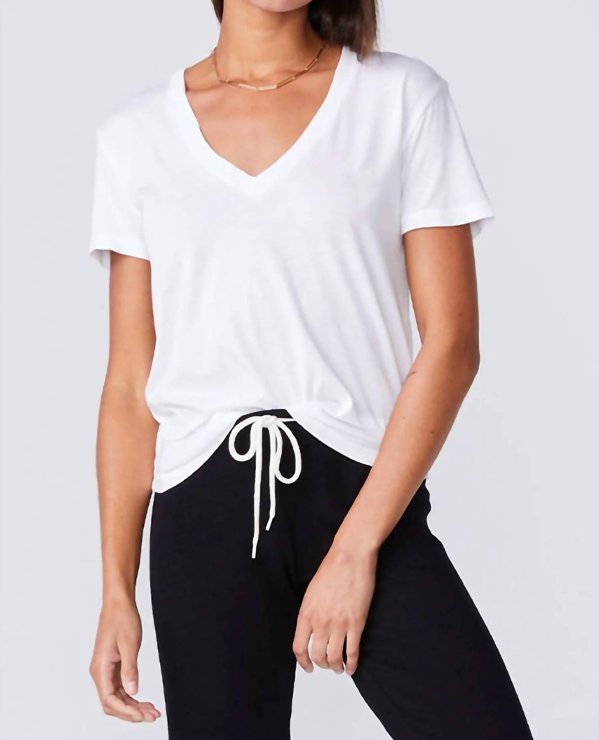 Monrow - Relaxed V Neck Tee