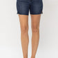 Judy Blue - Mid Length Cut Off Jean Shorts