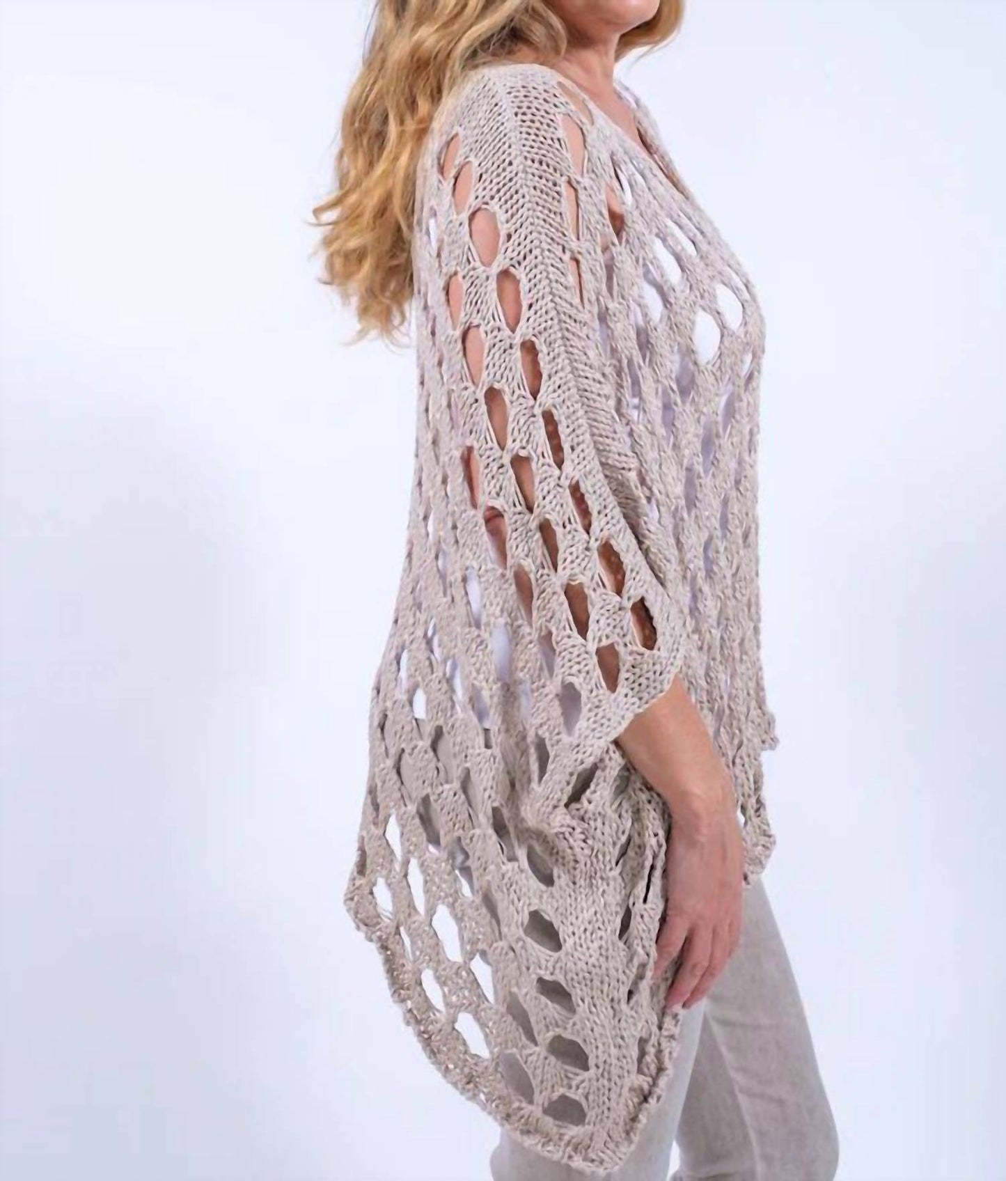 Tees By Tina - Oceana Open Knit Topper