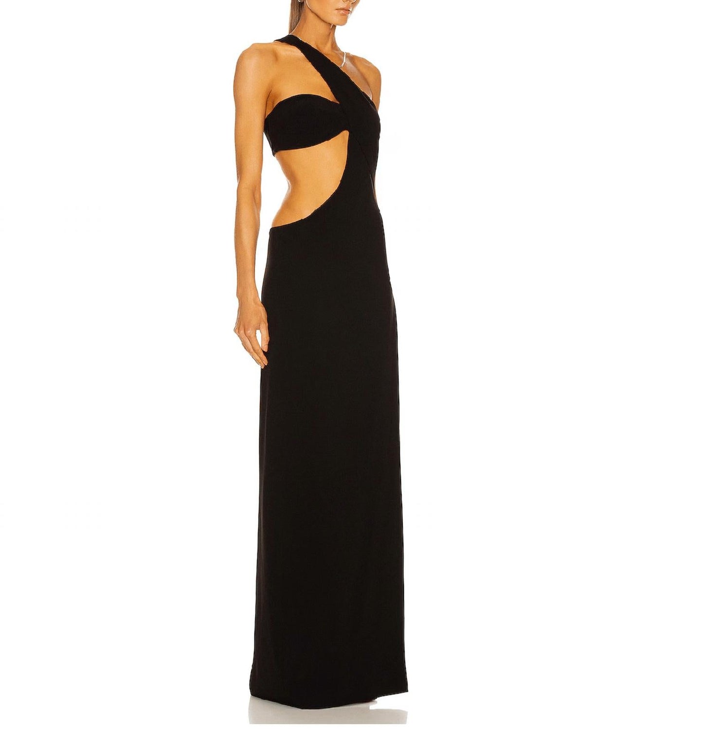Che By Chelsey - Monot Cutout One Shoulder Maxi Dress