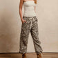 Bibi - Leopard Print Drawstring Pants