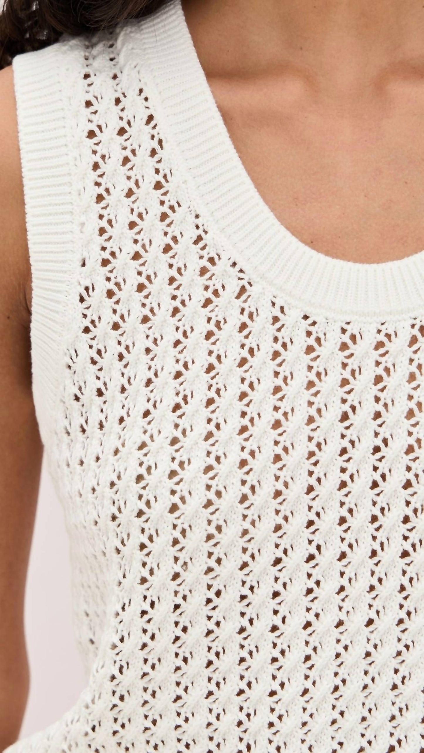 Varley - Ferns Open Knit Tank Top