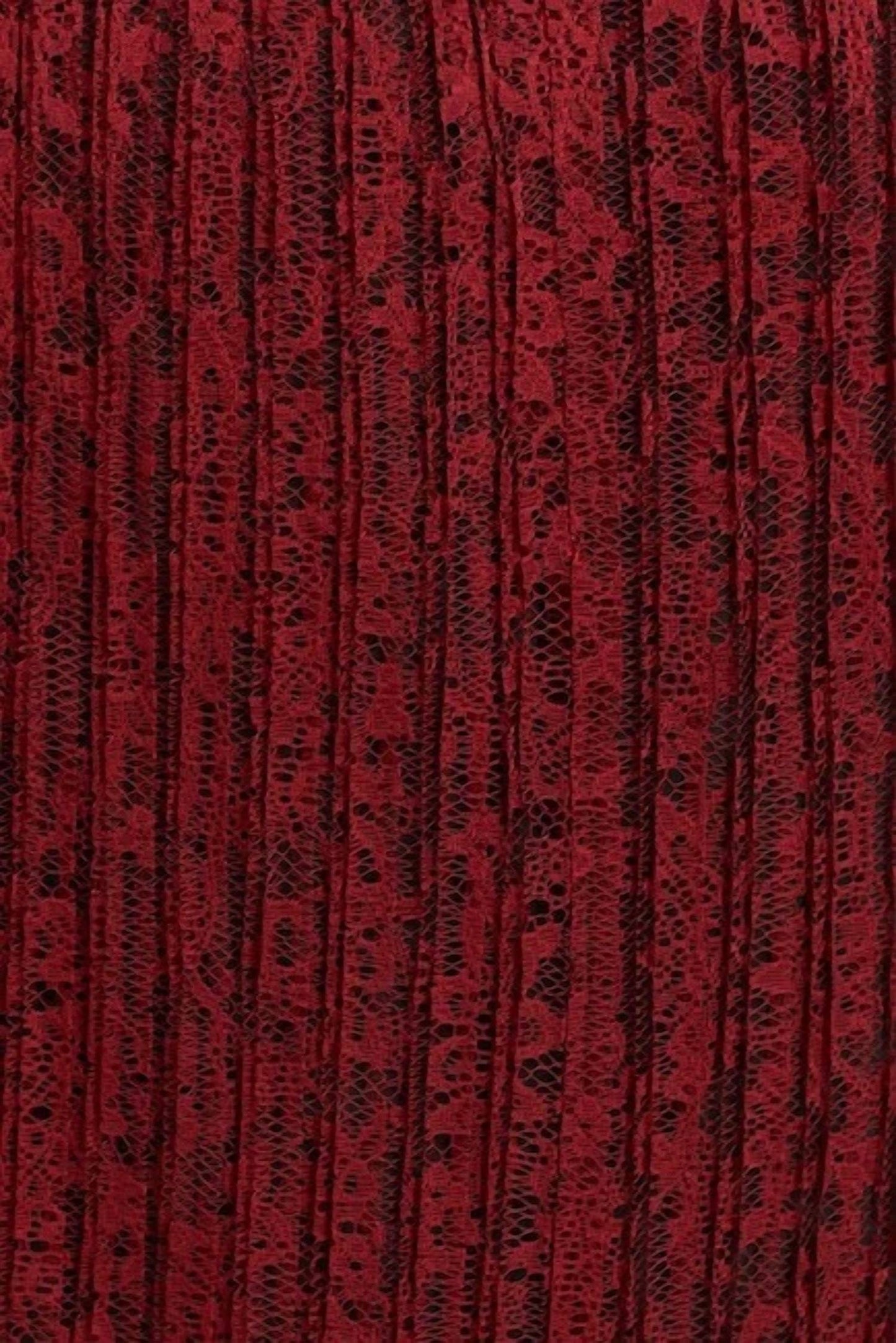 Alice + Olivia - Floral Lace Pleated Midi Skirt