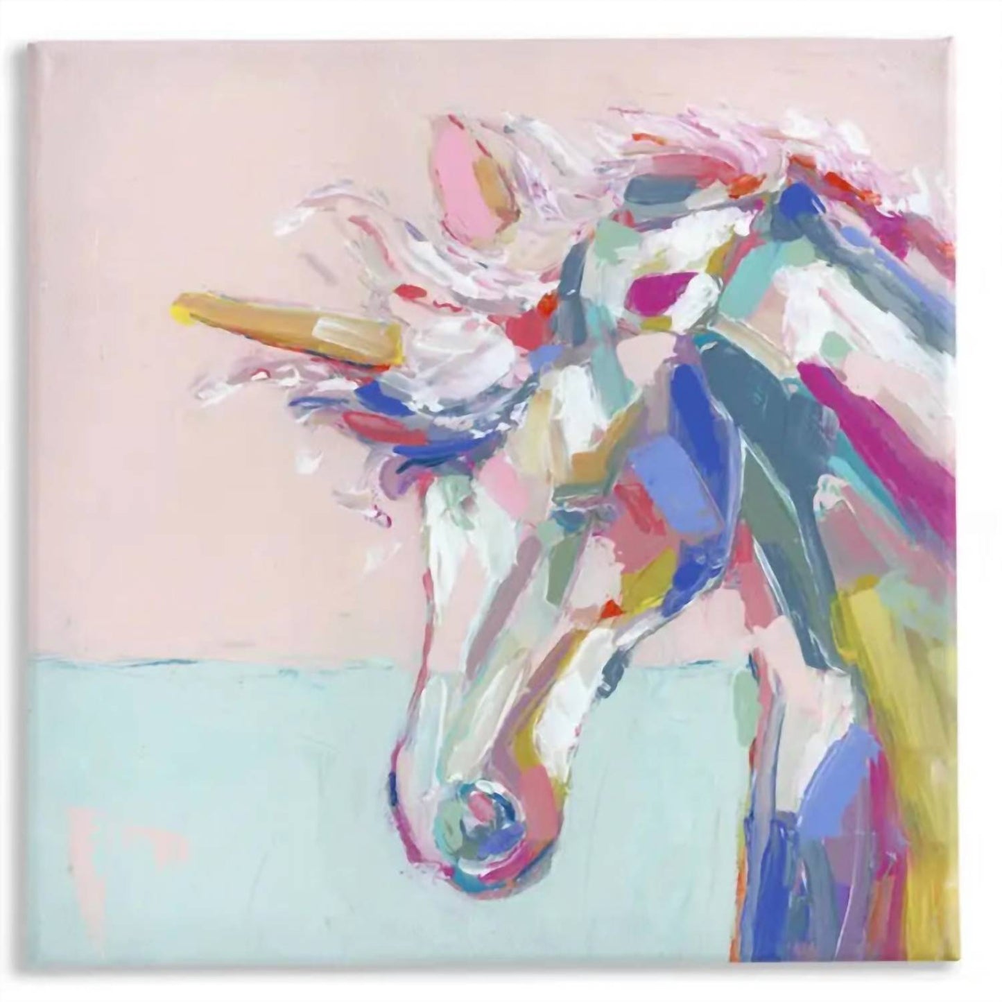 Chelsea Mcshane Art - "Rainbow Unicorn" Canvas