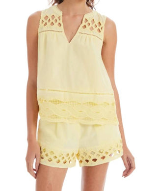 Allison Avery - Regata com decote em V e fenda