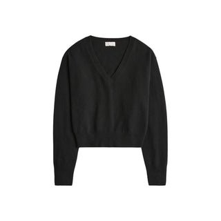 J.Crew - Suéter de cashmere encolhido com decote em V