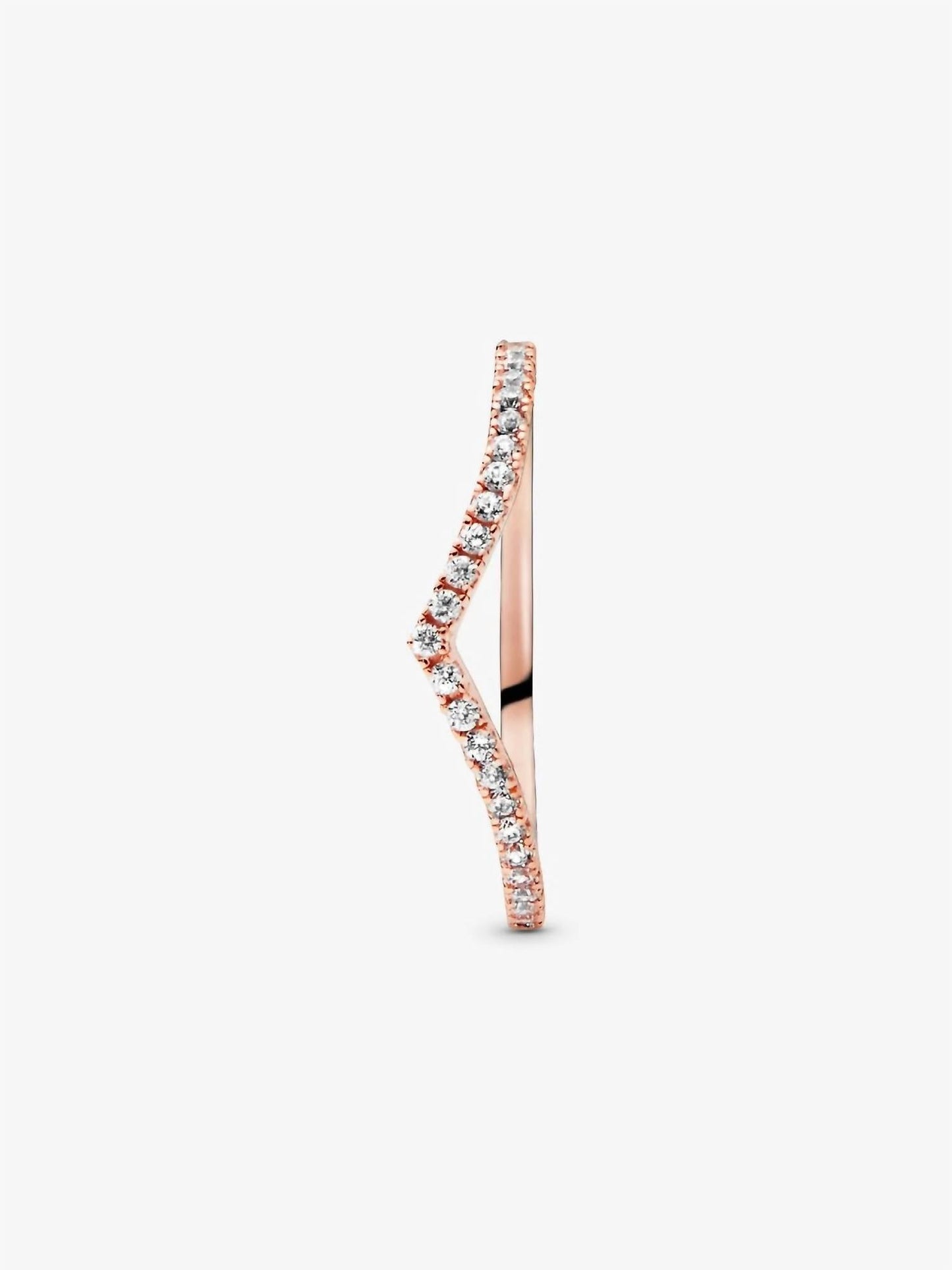 Pandora - Women's Sparkling Wishbone Ring