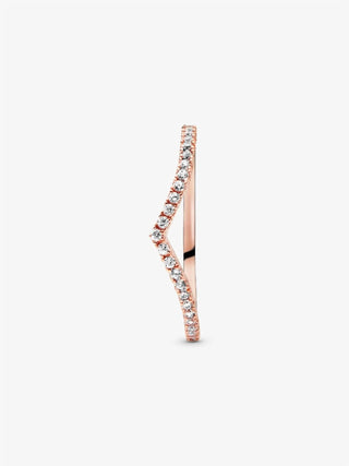 Pandora - Women's Sparkling Wishbone Ring