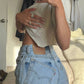 Aligrace - Allysa Tilted Split Jeans