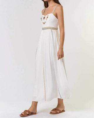 Lalavon - Embroidered Maxi Dress