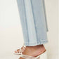 Kancan - High Rise Contrast Accent Straight Leg Jean
