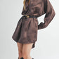 Sage The Label - Collared Oversized Shirt Dress
