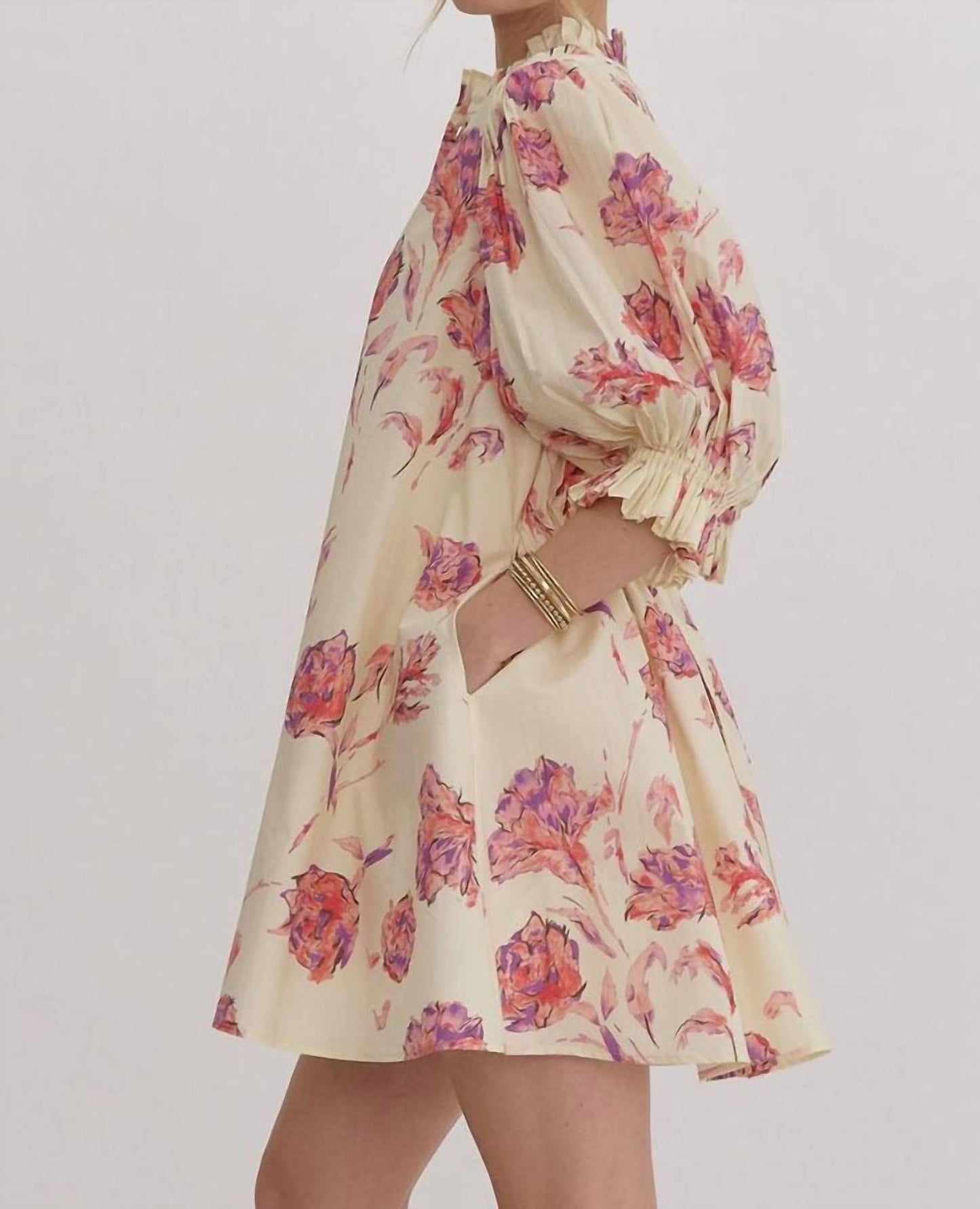 Entro - Floral Shirt Dress