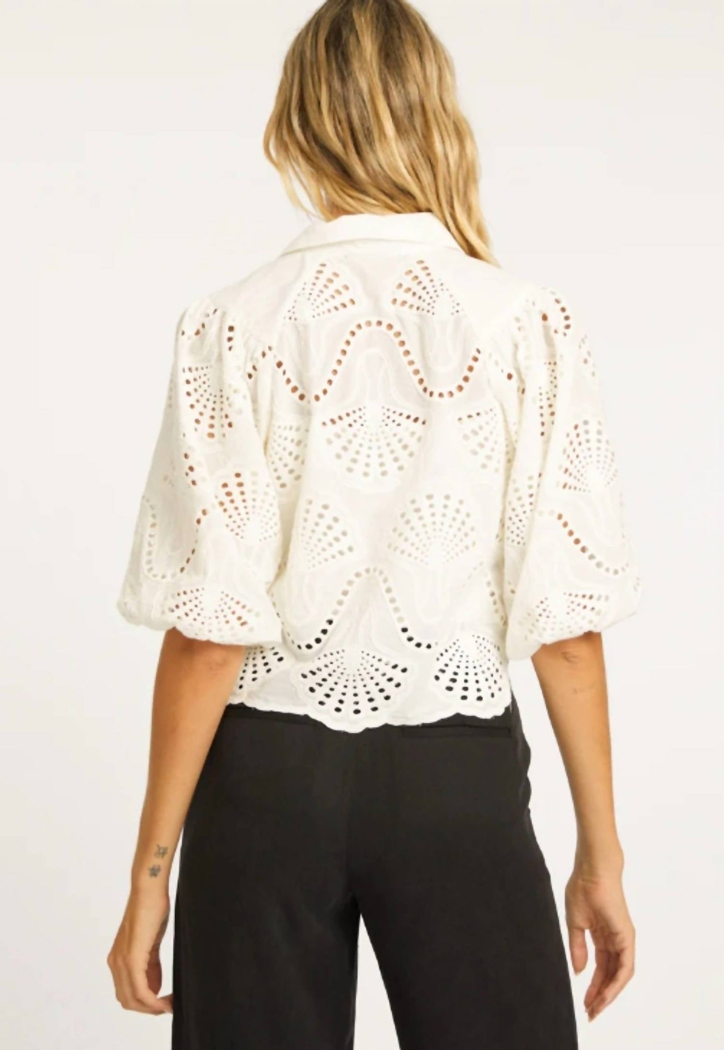 Caballero - Juliette Embroidered Eyelet Top