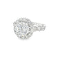 Christopher Designs - Women's Round Halo Diamond Engagement Ring