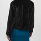 Joseph Ribkoff - Faux Fur Jacket With Sequin Trim