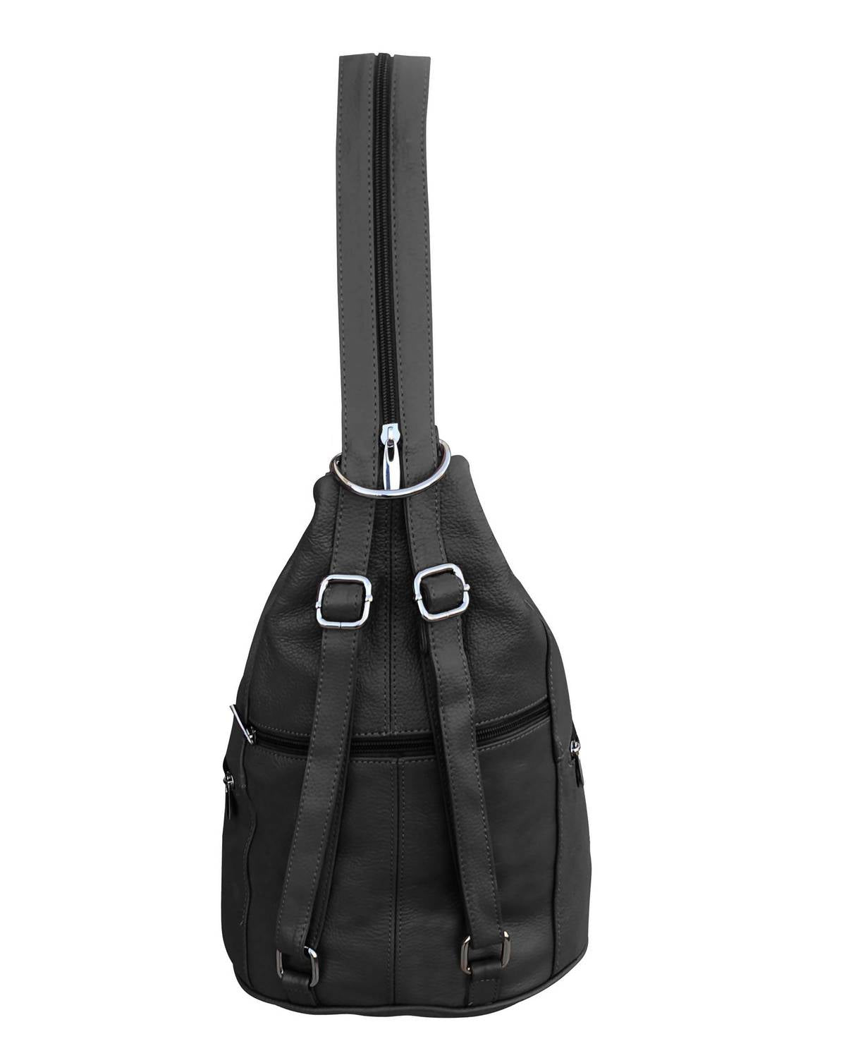 Roma Leathers - Women's Leather Backpack With Multi Compartments
