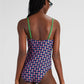 Kate Spade - Cinch Front Underwire One Piece Swimsuit