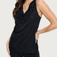 Azi - Sparkle Cowl Neck Tank Top