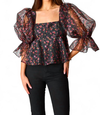 Buddylove - Blusa peplum com manga bufante Pammie