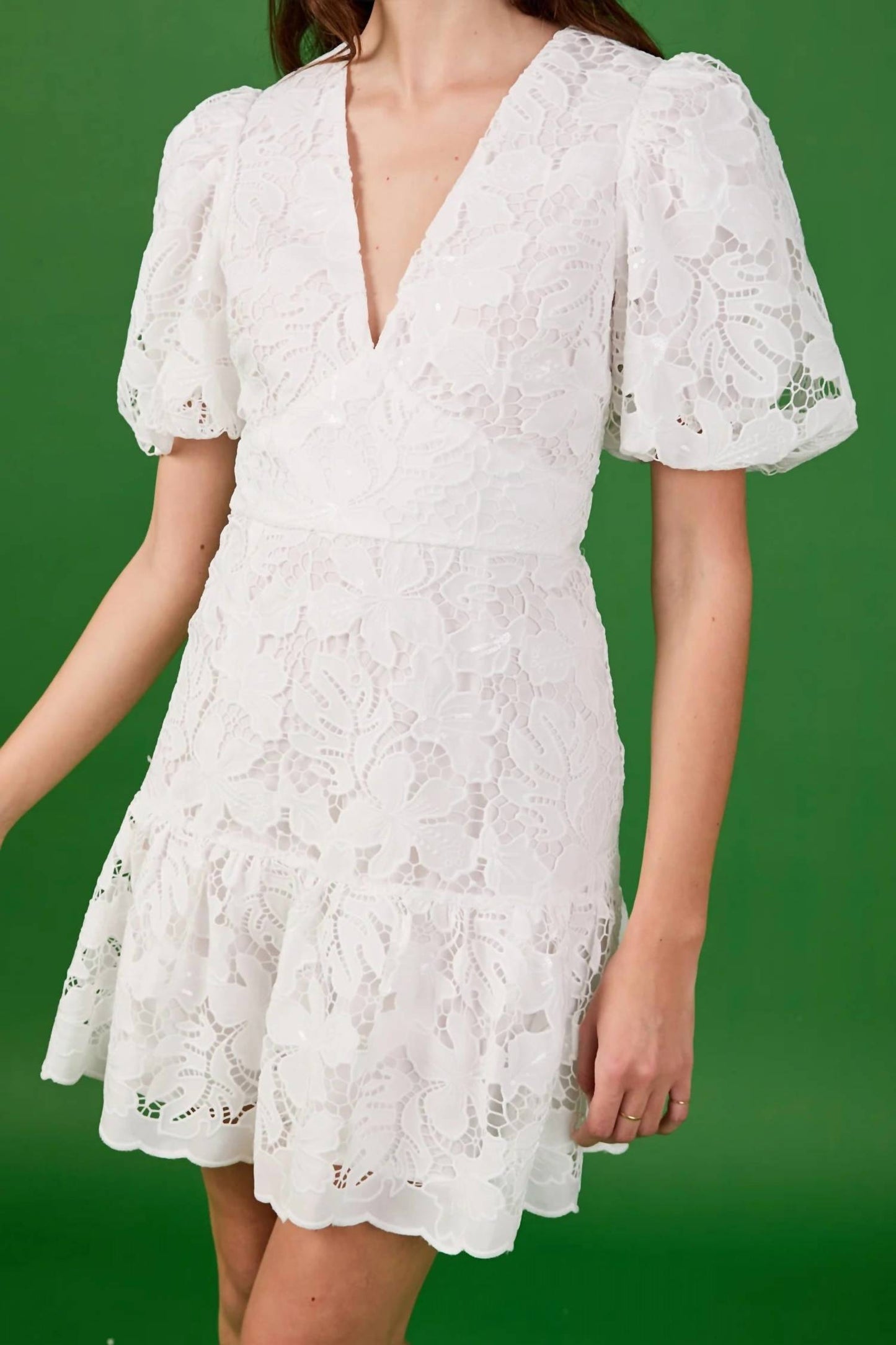 Endless Rose - Sequins Lace Mini Dress