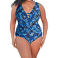 Always For Me - Plus Size Double V Plunge One Piece Swimsuit