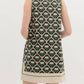 Entro - Floral Scallop Motif Shift Dress