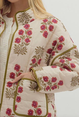 Entro - Botanical Quilted Jacket