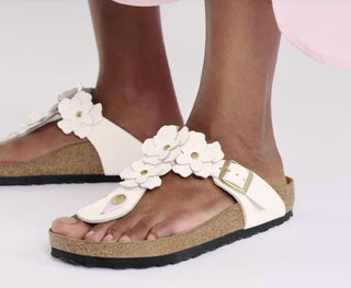 Birkenstock - Sandálias femininas Gizeh Flower