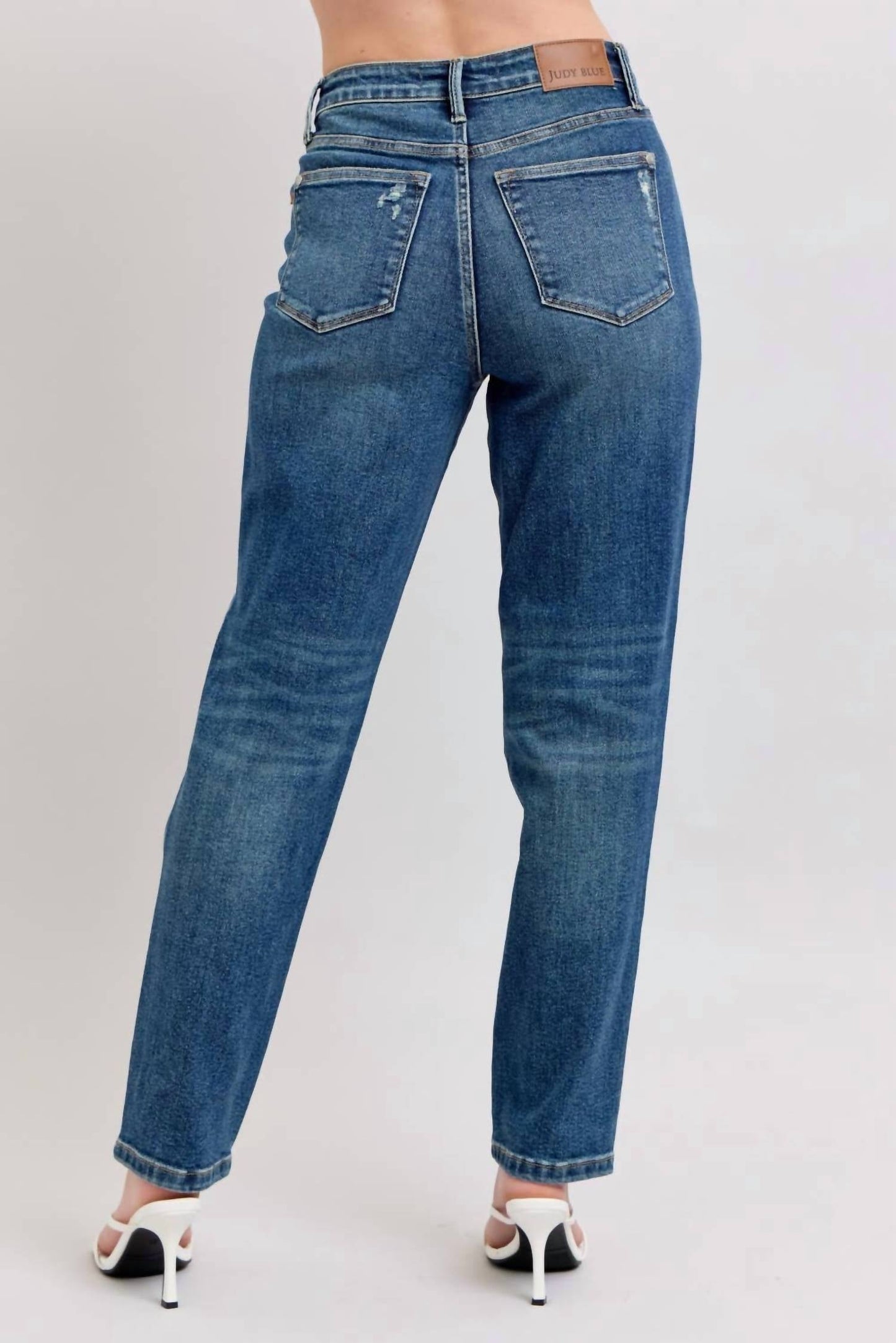 Judy Blue - High Waisted Rigid Magic Non-destroy Straight Jeans