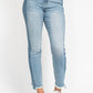 Judy Blue - Side Panel Detail With Fray Hem Slim Jean