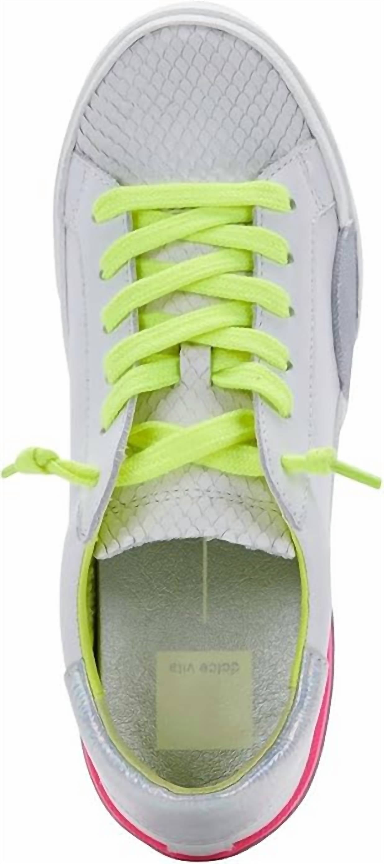 Dolce Vita - Women's Zina Neon Leather Sneaker