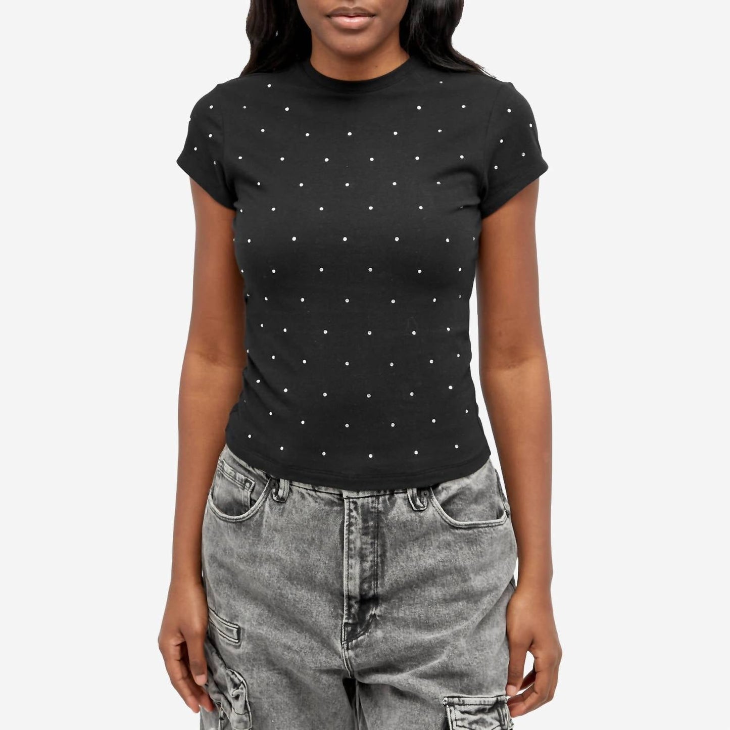 Good American - Crystal Baby Tee