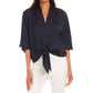 Karen Kane - Flare Sleeve Tie Front Top