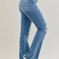Judy Blue - High Waist Destroy Fray Hem Bootcut Denim Jean