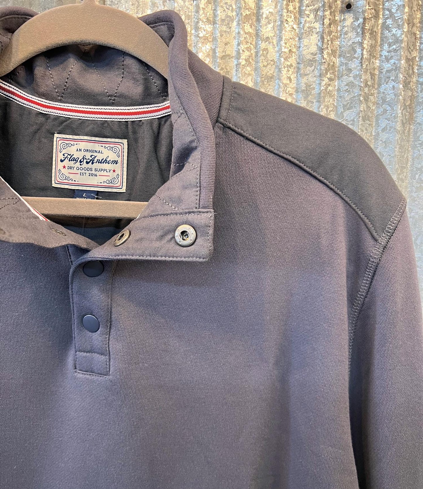 Flags & Anthem - Men's Benedict Long Sleeve Mock Neck Pullover