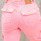 Judy Blue - High Rise Cargo Straight Jeans