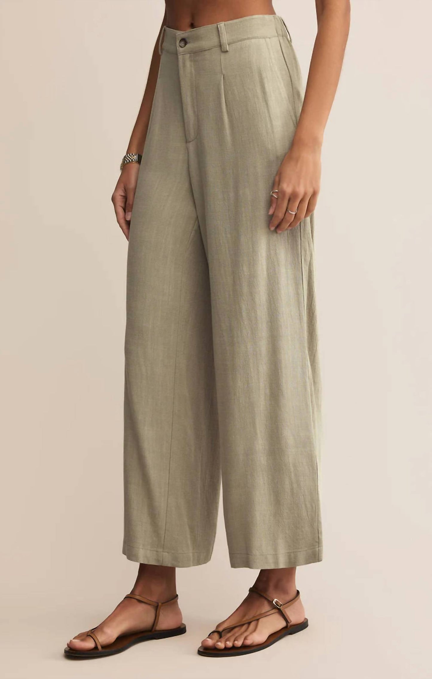 Z Supply - Vista Mid Rise Wide Leg Pants