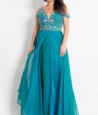 Rachel Allan - Beaded Chiffon Prom Dress