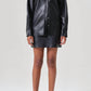 Agolde - Agda Mini Recycled Leather Skirt