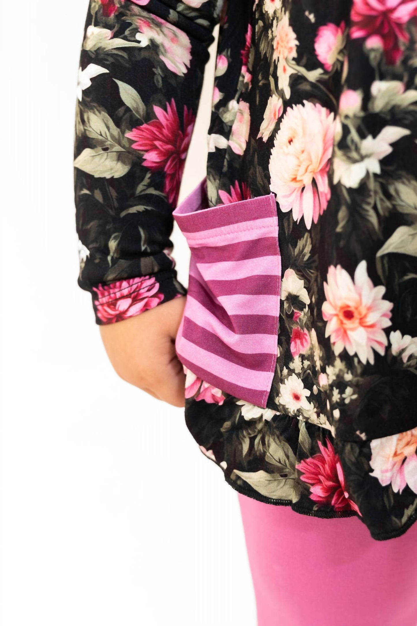 Laree + Co. - Kid's Fallon Bamboo Long Sleeve Peplum Legging Set