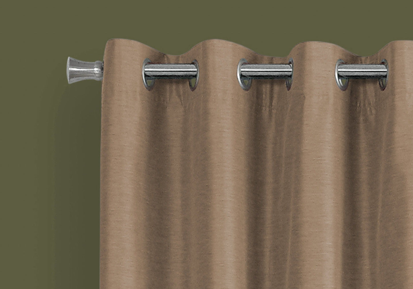 2 Pieces Set Room Darkening Curtain Panels with Grommet - Contemporary Style