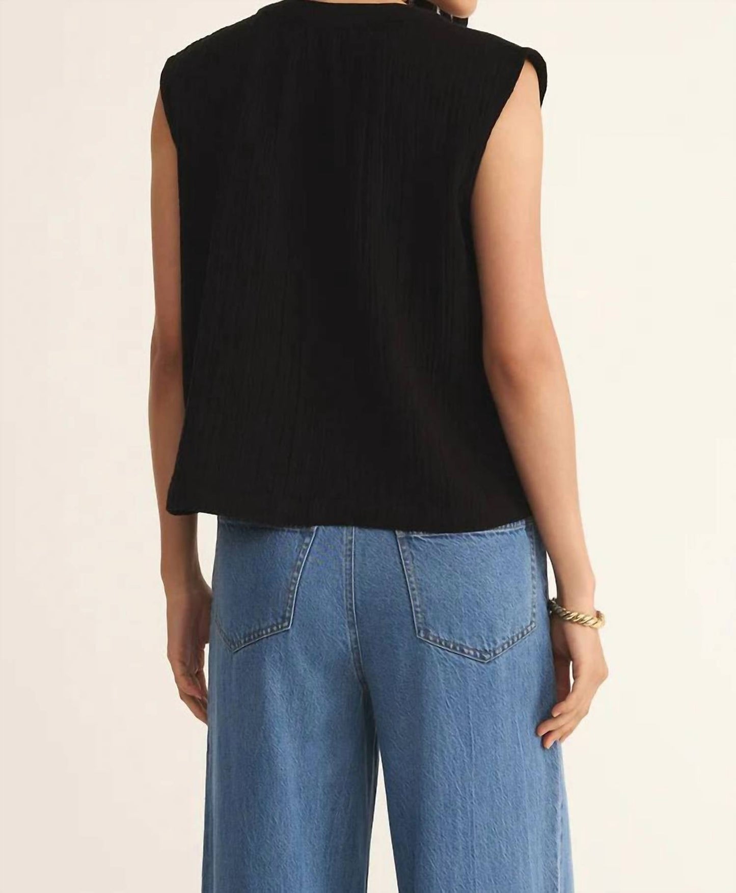 Z Supply - CLIFFSIDE V-NECK AIRY GAUZE TOP